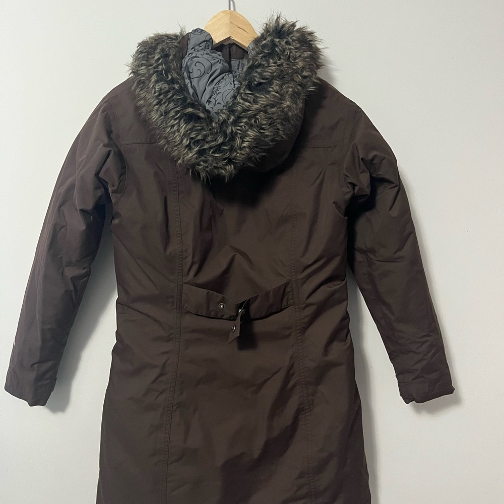 The North Face Brown Arctic Hooded Parka women’s Size S - Picture 5 of 6